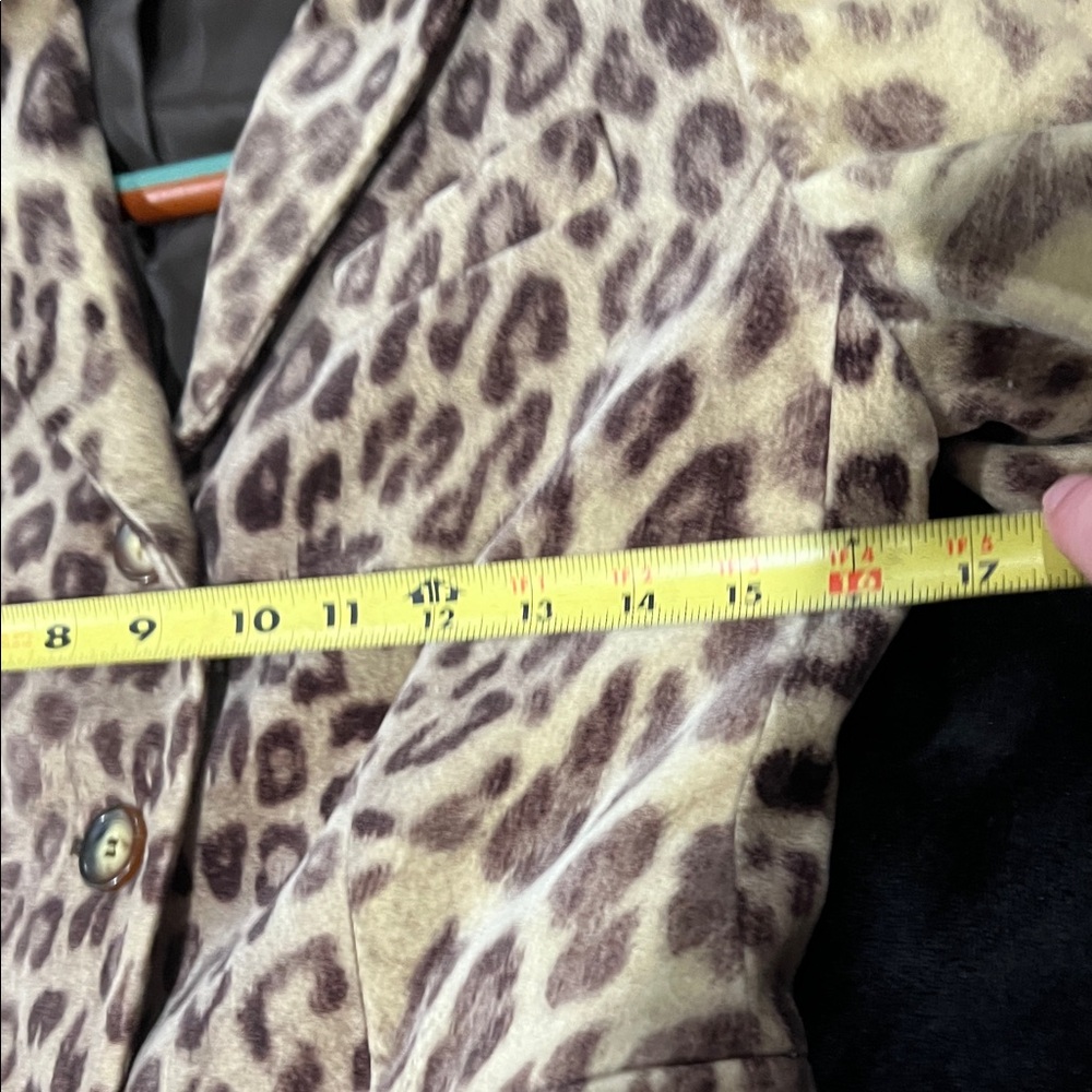 Talbots Leopard Print Blazer Sz 4P - Picture 5 of 7